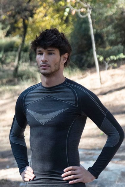 3. Seviye Seamless Erkek Termal Spor T-shirt