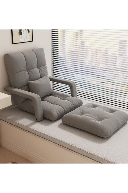Floor Sofa with Back Support and Armrest 5 Reclining Poistion Adjustable Floor Chair Folding Gaming Recliner Chair Floor Lounge Chair with Cushion for Gaming Reading