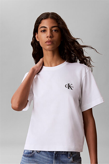 Pamuklu Logolu Bisiklet Yaka T Shirt LV047G826GYAF T SHİRT LV047G826G YAF