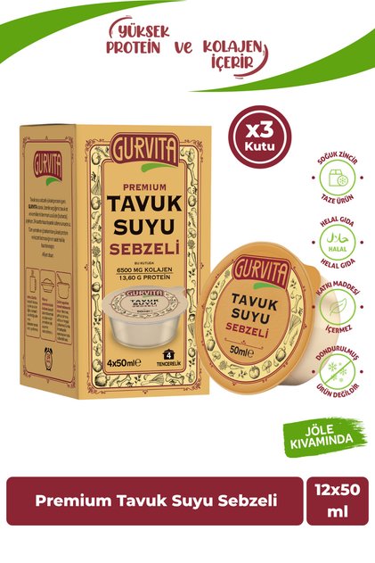 Tavuk Suyu Sebzeli 50 Ml 12 Adet