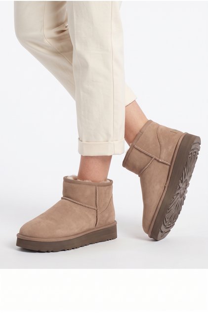 Warm, Water-Resistant Women's Winter Daily Use Short Mini Boots with Fur Inside and Thick Soles