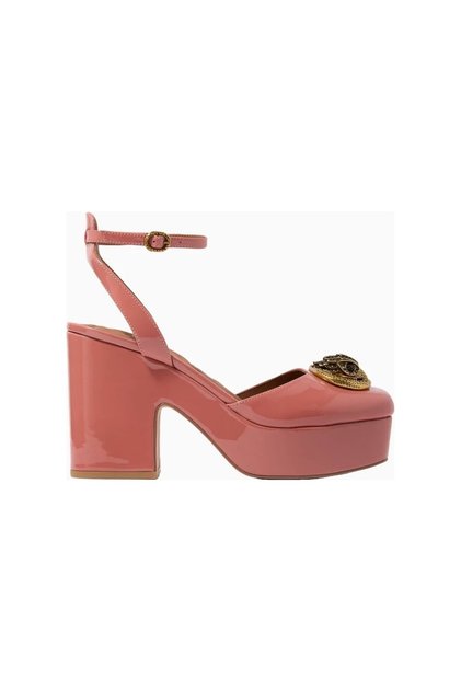Chelsea Closed Patent Leather Luxury Design Platform Heeled Women's Shoes