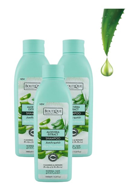 3 Pieces Aloevera Extract Shampoo for Normal Hair 1000ML