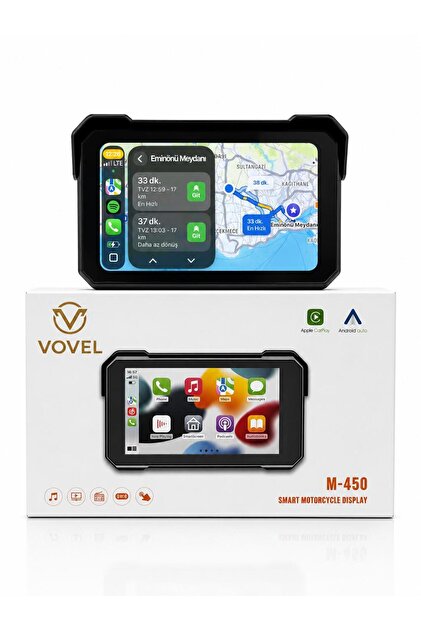 M450 MOTORSİKLET CARPLAY SUYA DAYANIKLI ÜNİVERSAL HER MOTOR UYAR