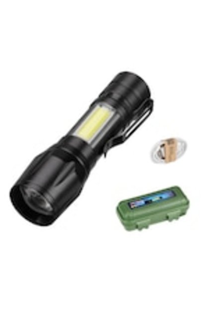 Mini lanterna multifunctionala cu lumina puternica, reincarcabila prin USB, de lunga durata, potrivita pentru aventuri in aer liber, uz casnic si