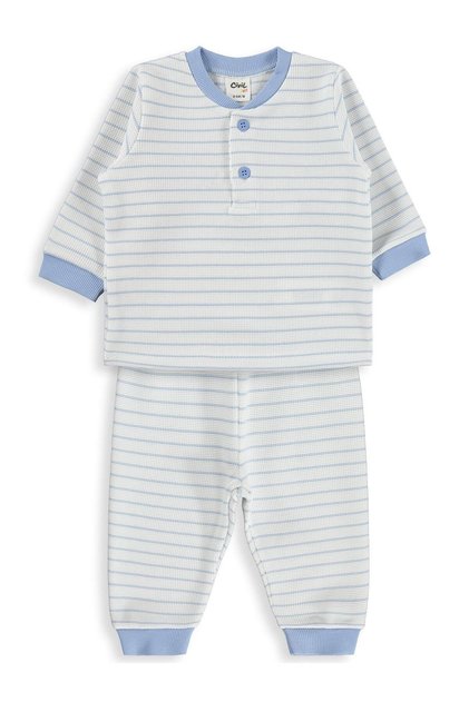 Striped 6-18 Months Pajama Set - Blue