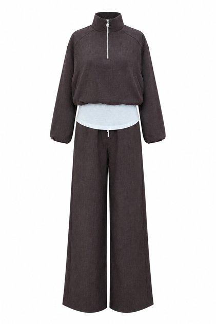 Set de pantaloni de trening cu detalii de design