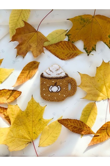 Punch Sonbahar Pumpkin Spice Latte Bardak Altlığı