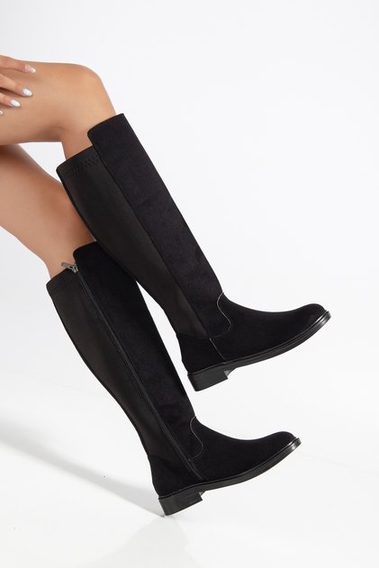 Damen Freizeitstiefel Elastic Strec Enpar braunes Wildleder 41-42 - Verfügbar