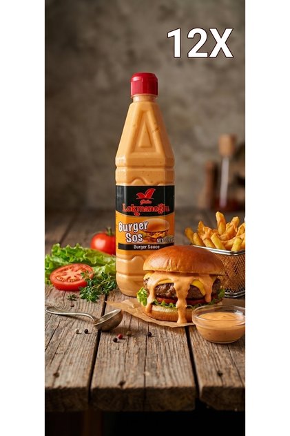 Burger Sos 770 g x 12 Adet – Koli Avantaj Paketi, Hamburger, Sandviç ve Patates İçin Dip Sos