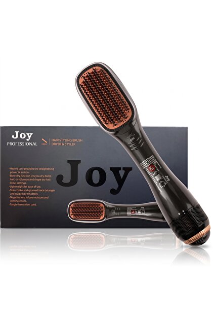 Joy Professional 2 in 1 Hair Dryer Straightener Brush Ionic Hair Dryer Straightener Brush