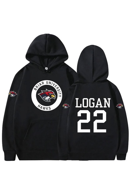 Off Campus Logan 22 Briar Printed Cotton 3 Thread Threaded Oversize Sweatshirt