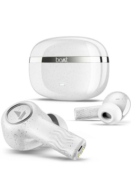 Nirvana Ion Anc In Ear Tws Earbuds With 120 Hrs Playtime, Anc Upto 32 Db, 4 Mics Enx Technology, Adaptive Eq By Mimi, In-Ear Detection & Bluetooth V5.2 Quartz White