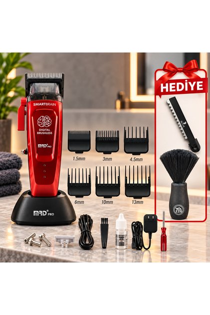 MRD HC-90 Pro SmartBrain Siyah Profesyonel Saç Tıraş Makinesi