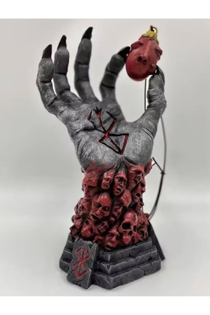 Berserk God Hand Behelit El Figürü - Kurban İşareti ve Ruh Kaideli Anime Manga Karakter Modeli Sert Plastik Masaüstü Sergileme Objesi