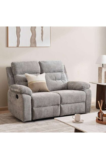 Caltom 2 Seater Recliner Sofa - Grey