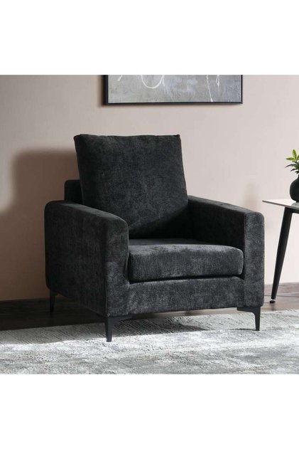 Budapest Single Seater Sofa - Dark Grey