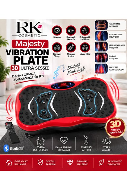 3D 5 Programlı Titreşimli Spor Kondisyon Fitness Egzersiz Aleti Vipration Plate