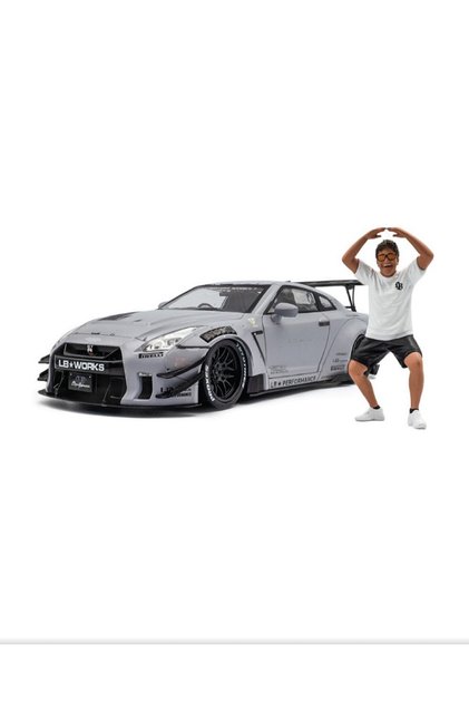 Solido 1:18 Ölçek 2024 Nissan Gtr R35 Liberty Walk Edition With Wataru Kato Figurine