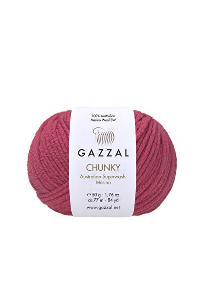 Chunky 100% Merino Wool Thick Knitting Yarn 50 Gr 77 m Sweater Cardigan Beanie Scarf Yarn - 1 Piece-157
