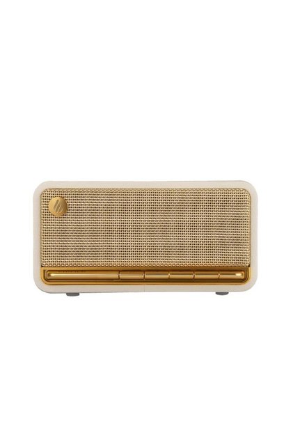 MP230 20W RMS Bluetooth 5.0 Retro Tasarımlı Taşınabilir Kablosuz Hoparlör – Ahşap Kabin, AUX/USB-C/TF Kart - Beyaz
