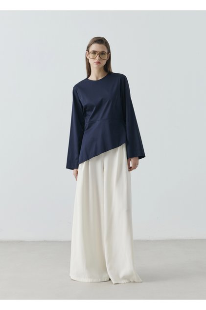 MODERN FORM BLUZ LACİVERT