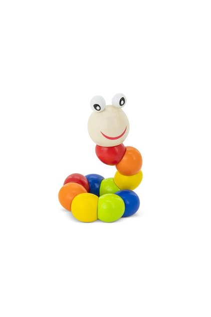 Wooden Colorful Cute Worm Twist Beads