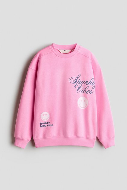 Baskılı ve İçi Tüylü Sweatshirt