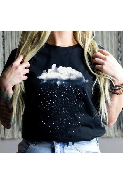 Μπλουζάκι Black Star Drops