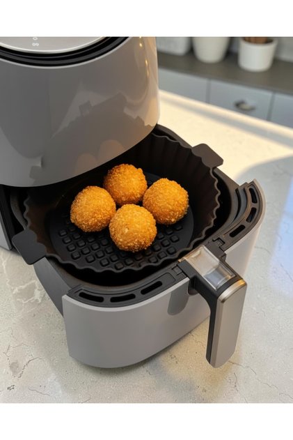 Airfryer Silicone Cooking Container - Round - Compatible with All Airfryers