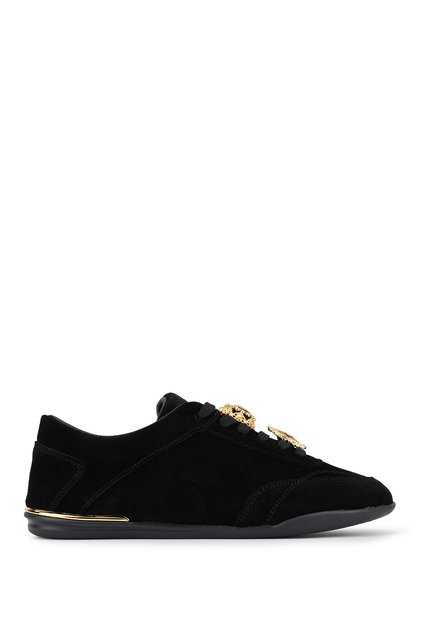 Kadın Hakiki Deri Siyah Süet Sneakers & Spor Ayakkabı