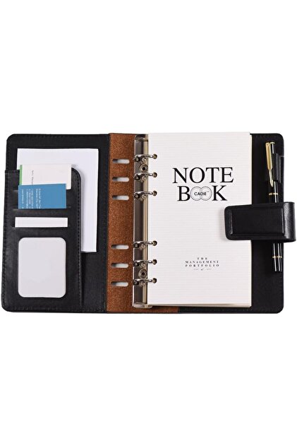 New A6 PU Loose-leaf Spiral Notebook Binder Business Planner Dairy Agenda Vintage Office