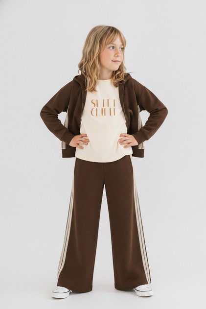 8-14 Age Lisandra Laurent Girl's 3 Piece Set-Brown