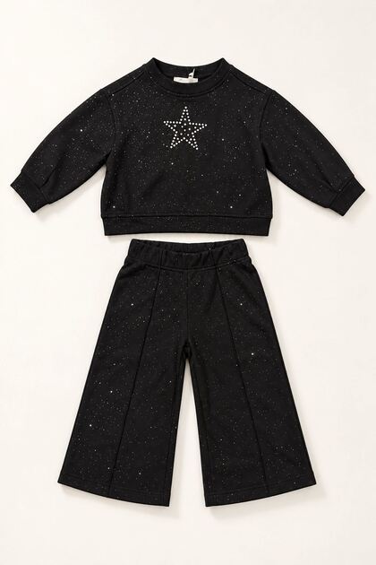 1-5 Years Alina Star Girls' Set-Black