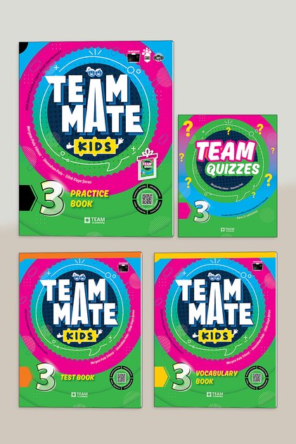 2026 Güncel Baskı TeamMate Kids 3 Practice(Quizzes Hediyeli)-Test-Vocabulary Book 3'lü Set