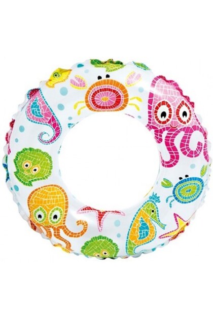 Colac gonflabil 59241, 61 cm, copii 6-10 ani, multicolor