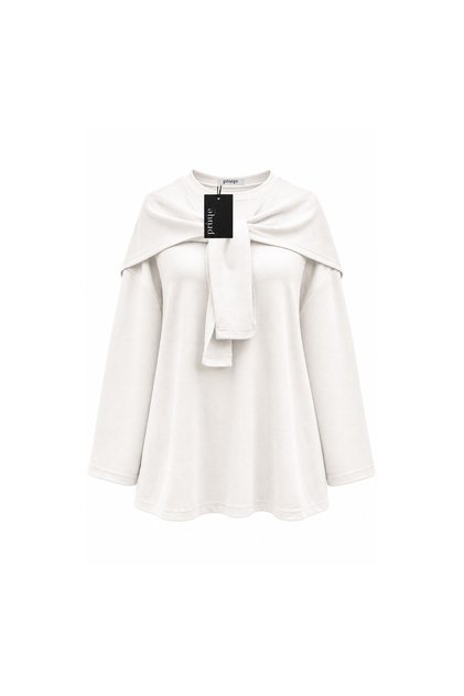 Atkılı Oysho Sweat Ekru