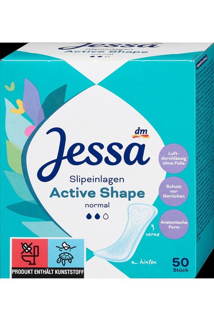 Jessa Absorbante zilnice active shape, 50 buc