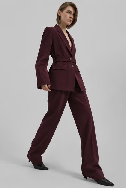 Bel Oturtmalı Blazer Ceket