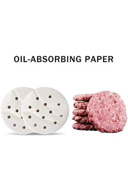 Hamburger Press Machine 400pcs Oil Absorbing Paper Suitable for HM-1030 Burger Press Machine Paper Steamer Paper (130mm)
