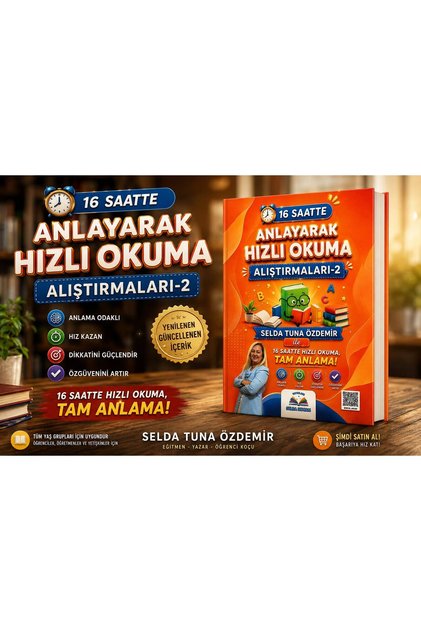 16 SAATTE ANLAYARAK HIZLI OKUMA ALIŞTIRMALARI-2