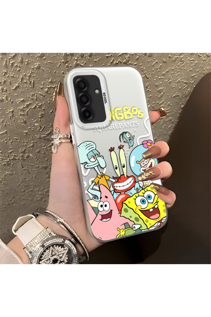 Samsung Galaxy A17 4G/5G Compatible Childlike Cartoon Case, Underwater Character Group Creative Flat Print