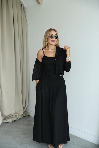 Modal Skirted Athlete's Three-Piece Set