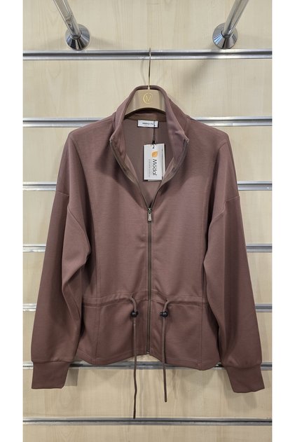 Women's Zippered Sweatshirt Modal Fabric