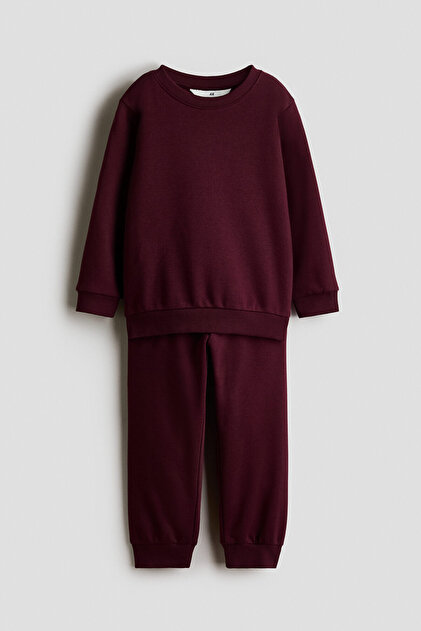 2 Parçalı İçi Tüylü Sweatshirt Set