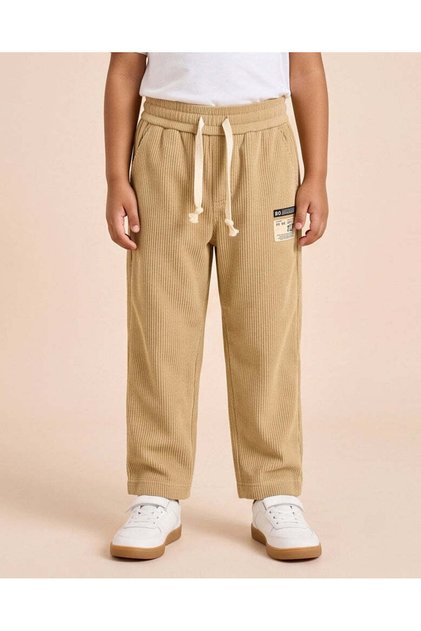 Boys Beige Corduroy Trousers