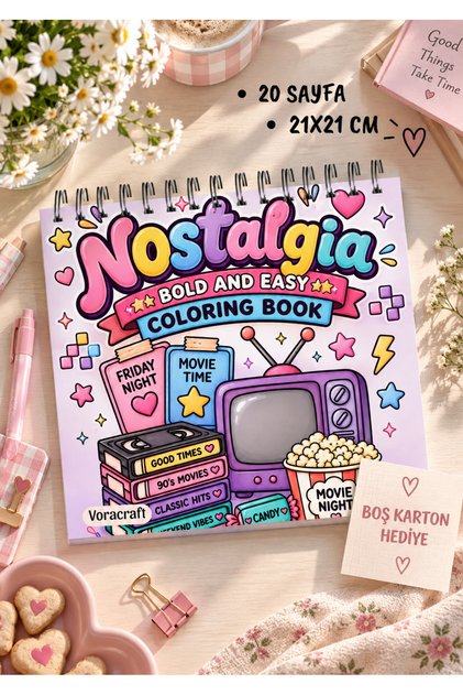 Nostalgia Coloring Book, 21X21 cm Coloring Book 2by0001
