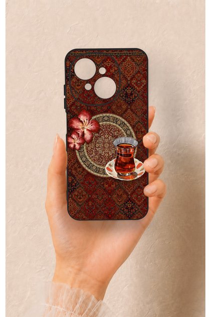 Tecno Spark Go1 Compatible Silicone Case with Carpet and Tea Pattern