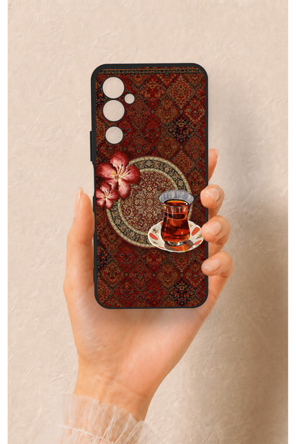 Tecno Pova Neo 2 Compatible Silicone Case with Carpet and Tea Pattern