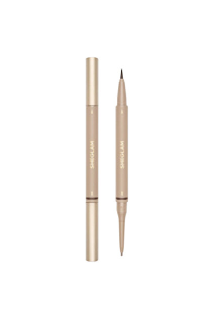 Shequlam Pro on Demand 2-in-1 Dual Eyebrow Pencil & Brow Sketcher - Dark Grey